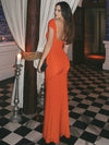Cocolii robe longue découpes moulante nœud dos nu manches courtes femme élégant décontracté robe de soirée fete