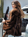 Cocolii manteau cape femme en fausse fourrure à capuche ceinture poncho hiver élégant chaude décontracté oversized veste