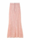 Cocolii longue jupe en dentelle tulle sirene femme bohème élégant vintage décontracté