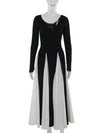 Cocolii blanc noir robe longue moulante v-cou manches longues femme casual élégant bal de promo cérémonie