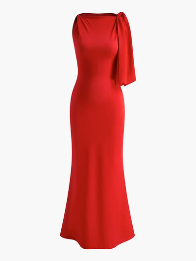 Cocolii longue robe bal de promo moulante une épaule sans manches femme élégant robe anniversaire de soirée de promo