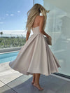 Cocolii longue robe patineuse trapèze bustier sans manches femme casual élégant bal de promo fete robe de cocktail anniversaire