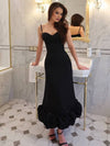 Cocolii longue fleurie robe moulante à fines brides sans manches femme doux élégant vintage bal de promo de cocktail
