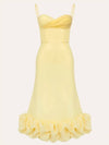 Cocolii longue fleurie robe moulante à fines brides sans manches femme doux élégant vintage bal de promo de cocktail