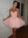 Cocolii robe patineuse bouffante tutu tulle v-cou licou sans manches femme doux élégant vintage de fete cocktail anniversaire