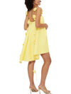 Cocolii robe courte trapèze fleurie en satin dos nu à fines brides femme doux élégant décontracté de cocktail anniversaire de plage