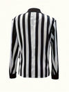 Cocolii blazer rayé manches longues femme femme style boyfriend décontracté mode casual