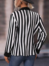 Cocolii blazer rayé manches longues femme femme style boyfriend décontracté mode casual