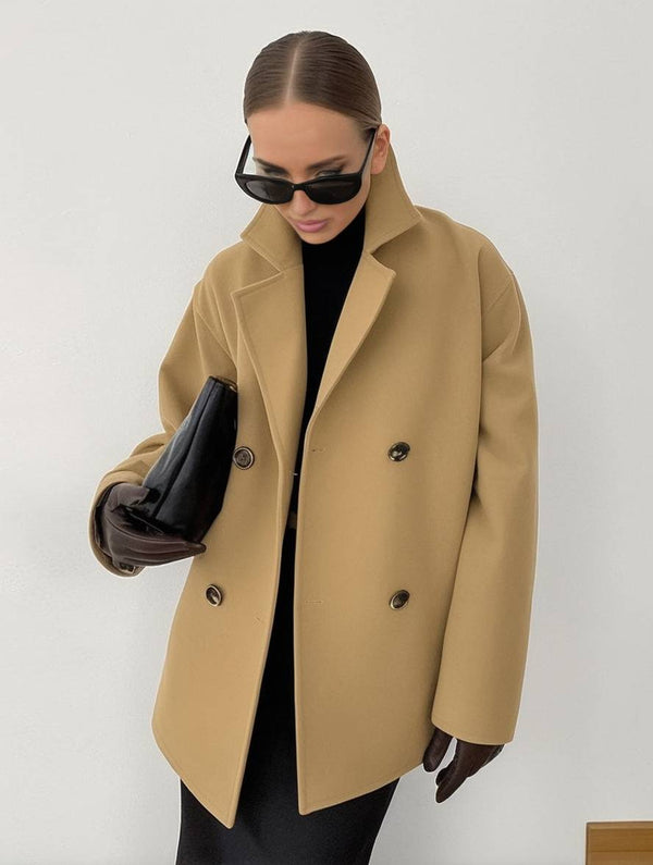 La Redoute Manteau Femme Cintré Court Manteau Court Caban Femme