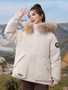 Cocolii parka à capuche fermeture éclair poches manches longues femme élégant décontracté ample casual hiver manteau