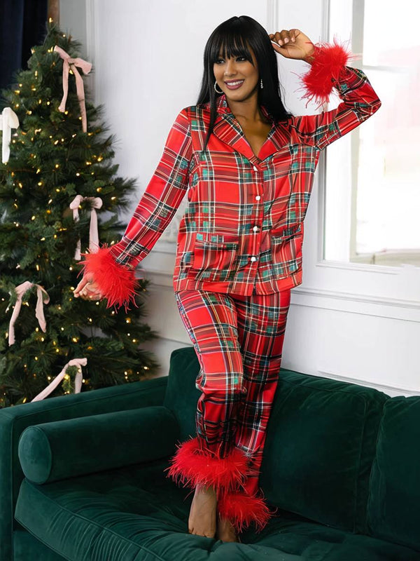 Ensemble Pyjama Pyjama Noel Carreaux Pyjama Noel Famille Pyjama