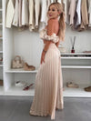 Cocolii ensembles avec fluide plissé pantalon cropped bustier col bateau sans manches hauts femme casual