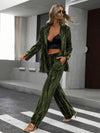 Cocolii ensembles tailleur femme en velours veste chic et pantalon large tenue de soirée élégante décontractée 2 pièces