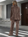 Cocolii ensembles tailleur femme en velours veste chic et pantalon large tenue de soirée élégante décontractée 2 pièces