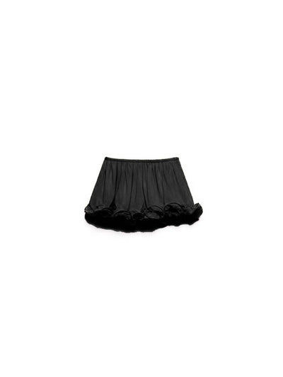 Cocolii robe mousseline tulle ensemble avec courte jupe licou à volantée fluide sans manches hauts femme élégant décontracté