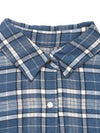 Cocolii veste surchemise femme carreaux boutonnage poches col chemise manches longues femme décontracté blouse automne