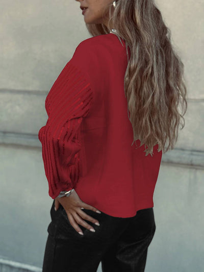 Cocolii sweatshirt de fête femme brillante paillette col rond manches longues vintage décontracté casual haut pour soirée noël