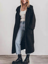 Cocolii pull cardigans unicolore boutonnage poches col revers manches longues femme décontracté lâche oversized blouson