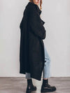 Cocolii pull cardigans unicolore boutonnage poches col revers manches longues femme décontracté lâche oversized blouson